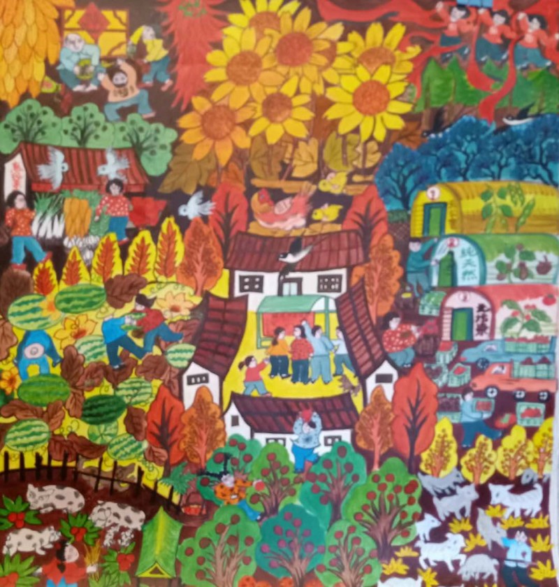 王变平《精准扶贫，硕果累累》