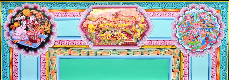 小炕围《黄土情》75cmx200cm作者贾金亮，报价4000元，收价3000元