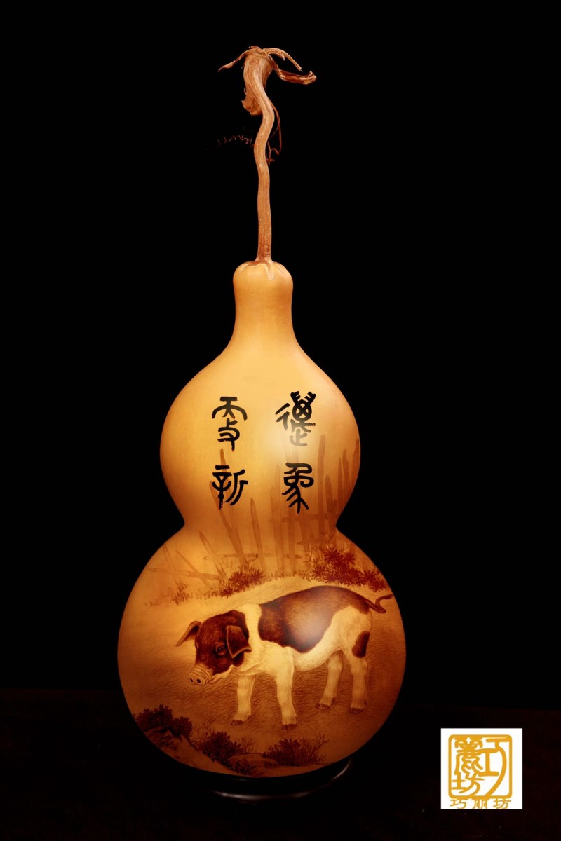 40厘米大葫芦动物丝毛画 3