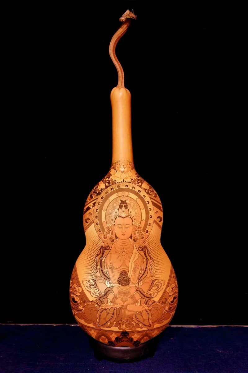 40厘米葫芦烙画