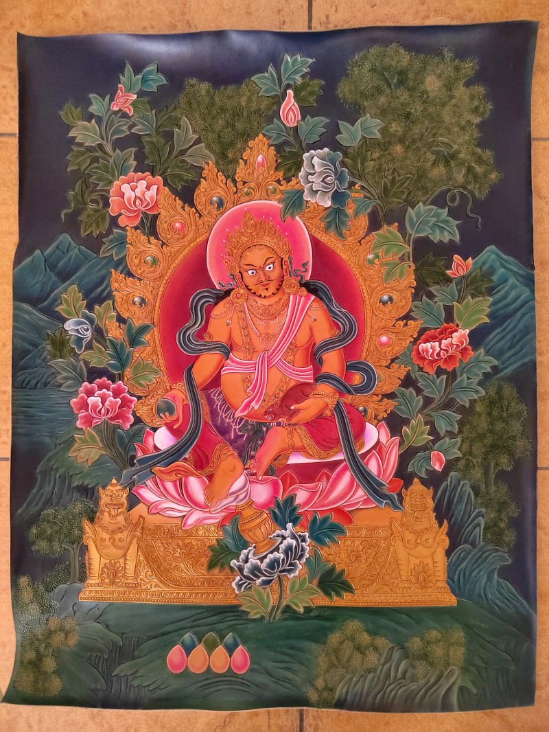 皮雕 黄财神